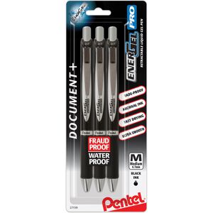 Pentel EnerGel Pro Permanent Gel Ink Pen (0.7mm) Black Ink 3 Pack (BLP77BP3A) Pentel EnerGel Pro Permanent Gel Ink Pen (0.7mm) Black Ink 3 Pack (BLP77BP3A)