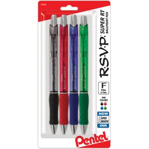 Pentel RSVP Super RT Ballpoint Pen (0.7mm) Fine Line Assorted Ink (A Pentel RSVP Super RT Ballpoint Pen (0.7mm) Fine Line Assorted Ink (A