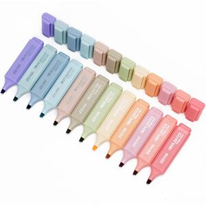 ZEIAR ZEYAR Highlighter Pen Vintage Colors Chisel Tip Markers Water Based Quick Dry ZEIAR ZEYAR Highlighter Pen Vintage Colors Chisel Tip Markers Water Based Quick Dry