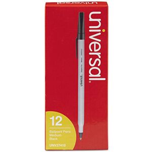 Universal 27410 Medium Point Black Ink Ballpoint Pen (12 per Pack) Universal 27410 Medium Point Black Ink Ballpoint Pen (12 per Pack)