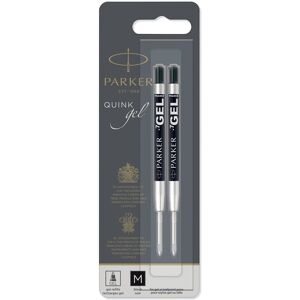 PARKER QUINK Ballpoint Pen Gel Ink Refills Medium Tip Black 2 Count PARKER QUINK Ballpoint Pen Gel Ink Refills Medium Tip Black 2 Count