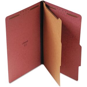 Universal UNV10260 4-Section Pressboard Classification Folder - Legal Red (10/B Universal UNV10260 4-Section Pressboard Classification Folder - Legal Red (10/B