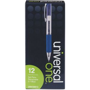 Universal Comfort Grip Gel Pen Retractable Medium 0.7 Mm Blue Ink Translucen Universal Comfort Grip Gel Pen Retractable Medium 0.7 Mm Blue Ink Translucen