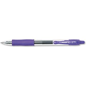 Pilot 31006 G2 Premium Retractable Gel Ink Pen Refillable Purple Ink .5mm Do Pilot 31006 G2 Premium Retractable Gel Ink Pen Refillable Purple Ink .5mm Do