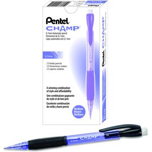 Pentel Champ Automatic Pencil 0.7mm Violet Barrel Box of 12 (AL17V) Pentel Champ Automatic Pencil 0.7mm Violet Barrel Box of 12 (AL17V)