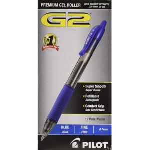 Pilot Gel Pen Retractable/Refillable Fine Point Blue (PIL31171) Pilot Gel Pen Retractable/Refillable Fine Point Blue (PIL31171)