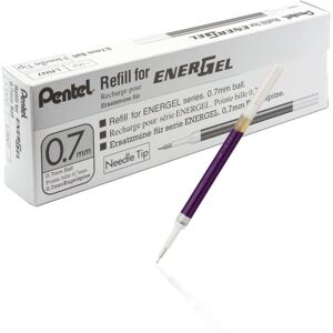 Pentel Refill Ink for EnerGel Liquid Gel Pen (0.7mm) Medium Line Needle Tip Pentel Refill Ink for EnerGel Liquid Gel Pen (0.7mm) Medium Line Needle Tip