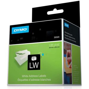 Dymo Lw Address Labels Black On White 1 1/8"" X 3 1/2"" Dymo Lw Address Labels Black On White 1 1/8"" X 3 1/2""