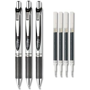 Pentel EnerGel Deluxe RTX Liquid Gel Ink Pen Set Kit Pack of 3 with 4 Refills (B Pentel EnerGel Deluxe RTX Liquid Gel Ink Pen Set Kit Pack of 3 with 4 Refills (B