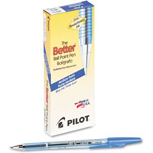 Pilot 36711 Better Ball Point Stick Pen Blue Ink 1mm Dozen Pilot 36711 Better Ball Point Stick Pen Blue Ink 1mm Dozen