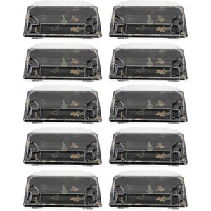 Kricely (As show, One size) 100PCS Disposable Sushi Packing Box Fruit Cake Carry Out Con Kricely (As show, One size) 100PCS Disposable Sushi Packing Box Fruit Cake Carry Out Con