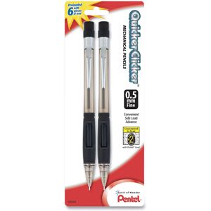 Pentel Quicker Clicker Mechanical Pencil 0.5 mm Smoke 2/Pk Pentel Quicker Clicker Mechanical Pencil 0.5 mm Smoke 2/Pk