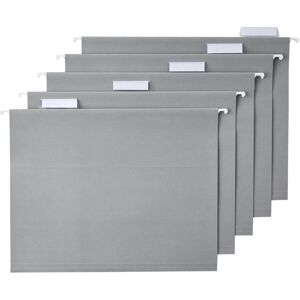 Amazon Basics Hanging File Folders Letter Size Gray 25-Pack Amazon Basics Hanging File Folders Letter Size Gray 25-Pack