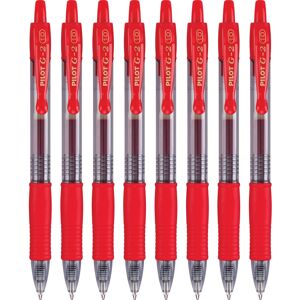 Pilot G2 Premium Gel Roller Pens Bold Point 1 mm Pack of 8 Red Pilot G2 Premium Gel Roller Pens Bold Point 1 mm Pack of 8 Red