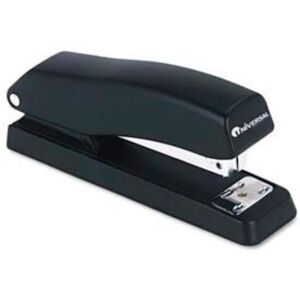 Universal B47397 Economy Half Strip Stapler - Black - 12 Sheet Universal B47397 Economy Half Strip Stapler - Black - 12 Sheet