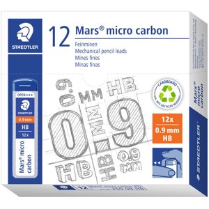 Staedtler Mars Micro Carbon 250 09 0.9mm HB Mechanical Pencil Lead Pack of 12 Staedtler Mars Micro Carbon 250 09 0.9mm HB Mechanical Pencil Lead Pack of 12