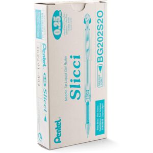 Pentel Arts Slicci 0.25 mm Extra Fine Gel Pen Baby Blue Ink Box of 12 (BG202-S Pentel Arts Slicci 0.25 mm Extra Fine Gel Pen Baby Blue Ink Box of 12 (BG202-S