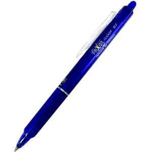 Pilot Frixion clicker Retractable Erasable Rollerball 07 mm Tip - Blue Single P Pilot Frixion clicker Retractable Erasable Rollerball 07 mm Tip - Blue Single P