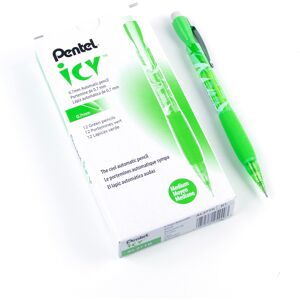Pentel Icy Mechanical Pencil 0.7mm Tinted Lime Green Barrel Box of 12 AL27TK Pentel Icy Mechanical Pencil 0.7mm Tinted Lime Green Barrel Box of 12 AL27TK