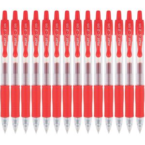 Pilot G2 Premium Gel Roller Pens Extra Fine Point 0.5 mm Pack of 14 Red Pilot G2 Premium Gel Roller Pens Extra Fine Point 0.5 mm Pack of 14 Red
