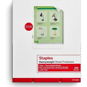Staples 612997 Heavyweight Presentation Sheet Protectors 200/PK Staples 612997 Heavyweight Presentation Sheet Protectors 200/PK