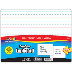 Tepe BAZIC Dry Erase Lap Board 9""""x12"""" Double Sided Primary Ruled & Blank Smal Tepe BAZIC Dry Erase Lap Board 9""""x12"""" Double Sided Primary Ruled & Blank Smal