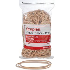 Staples Rubber Bands Size #117B (1 Lb) Staples Rubber Bands Size #117B (1 Lb)