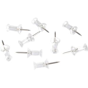 Amazon Basics Push Pins Tacks Clear Plastic Head Steel Point 200-Pack Amazon Basics Push Pins Tacks Clear Plastic Head Steel Point 200-Pack