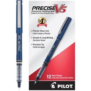 Pilot Precise V5 Capped Liquid Ink Rolling Ball Pens Extra Fine Point 0.5 mm Pilot Precise V5 Capped Liquid Ink Rolling Ball Pens Extra Fine Point 0.5 mm