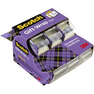 Scotch Gift Wrap Tape 3 Rolls The Go-To Tape for the Holidays 3/4 x 300 Inche Scotch Gift Wrap Tape 3 Rolls The Go-To Tape for the Holidays 3/4 x 300 Inche