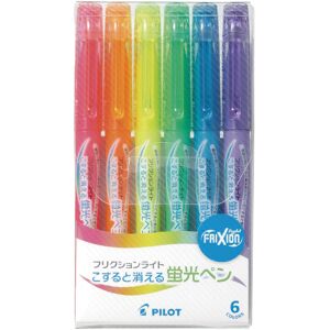 Pilot SFL-60SL-6C Highlighter Frixion Light 6 Color Set Pilot SFL-60SL-6C Highlighter Frixion Light 6 Color Set