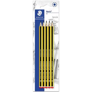 STAEDTLER 121-2 BK5D Noris School Graphite Pencils - HB Degree (Pack of 5), Grey STAEDTLER 121-2 BK5D Noris School Graphite Pencils - HB Degree (Pack of 5), Grey