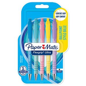 Paper Mate Flexgrip Ultra Pastel Ballpoint Pens Medium Point (1.0mm) Black I Paper Mate Flexgrip Ultra Pastel Ballpoint Pens Medium Point (1.0mm) Black I