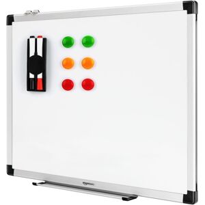 Amazon Basics Magnetic Whiteboard with Pen Tray, Aluminium Trim and Dry-Wipe Wri Amazon Basics Magnetic Whiteboard with Pen Tray, Aluminium Trim and Dry-Wipe Wri