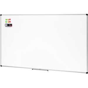 Amazon Basics Magnetic Whiteboard with Pen Tray, Aluminium Trim and Dry-Wipe Wri Amazon Basics Magnetic Whiteboard with Pen Tray, Aluminium Trim and Dry-Wipe Wri