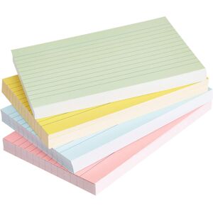 Amazon Basics A6 Ruled Index Cards, Assorted Neon Colours (Pack of 200) Amazon Basics A6 Ruled Index Cards, Assorted Neon Colours (Pack of 200)