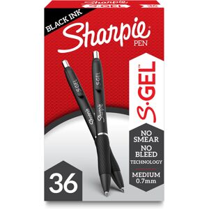 Sharpie S-Gel Gel Pens Medium Point 0.7mm Black Ink Gel Pen 36 Count Sharpie S-Gel Gel Pens Medium Point 0.7mm Black Ink Gel Pen 36 Count