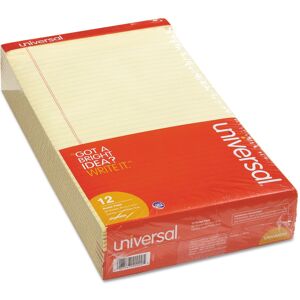 Universal 40000 Perforated Edge Writing Pad Legal/Margin Rule Legal Canary 5 Universal 40000 Perforated Edge Writing Pad Legal/Margin Rule Legal Canary 5