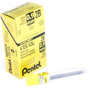 Pentel Super Hi-Polymer Lead Refill 0.9mm Thick 2B 180 Pieces of Lead (50-9-2 Pentel Super Hi-Polymer Lead Refill 0.9mm Thick 2B 180 Pieces of Lead (50-9-2