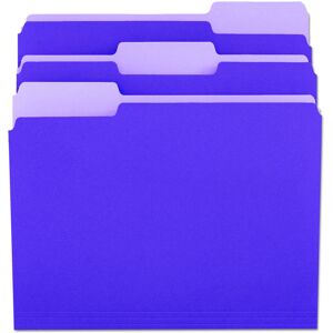 Universal UNV10505 Deluxe Colored Top 1/3-Cut Tabs Letter Size File Folders - Vi Universal UNV10505 Deluxe Colored Top 1/3-Cut Tabs Letter Size File Folders - Vi