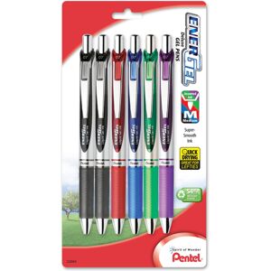 Pentel EnerGel Deluxe RTX Gel Ink Pens 0.7 Millimeter Metal Tip Assorted Color Pentel EnerGel Deluxe RTX Gel Ink Pens 0.7 Millimeter Metal Tip Assorted Color