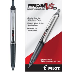 Pilot Precise V5 RT Refillable & Retractable Rolling Ball Pens Extra Fine Poin Pilot Precise V5 RT Refillable & Retractable Rolling Ball Pens Extra Fine Poin