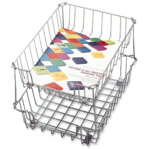 Fellowes : Workstation Letter Desk Tray Organizer Wire Silver -:- Sold as 2 Pa Fellowes : Workstation Letter Desk Tray Organizer Wire Silver -:- Sold as 2 Pa