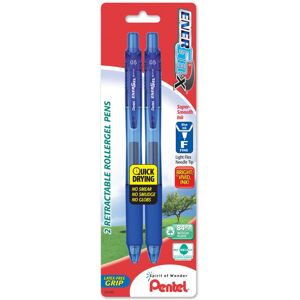 Pentel EnerGel-X Retractable Liquid Gel Pen 0.5mm Needle Tip Blue Ink (2 Pack) Pentel EnerGel-X Retractable Liquid Gel Pen 0.5mm Needle Tip Blue Ink (2 Pack)