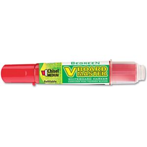 PILOT V Board Master BeGreen Refillable Dry-Erase Markers Chisel Tip Red Ink PILOT V Board Master BeGreen Refillable Dry-Erase Markers Chisel Tip Red Ink