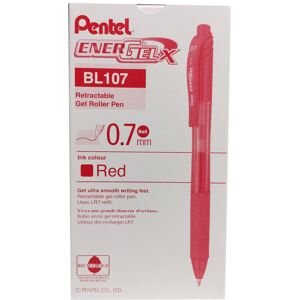 EnerGel Pentel Pentel -X Retractable Liquid Gel Pen (0.7mm) Metal Tip Red Ink EnerGel Pentel Pentel -X Retractable Liquid Gel Pen (0.7mm) Metal Tip Red Ink