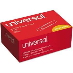 Universal Paper Clips Jumbo Silver 1000/Pack Universal Paper Clips Jumbo Silver 1000/Pack