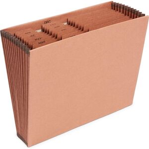 Staples 595369 Heavy-Duty Expanding File Jan-Dec Index Letter Size Brown Staples 595369 Heavy-Duty Expanding File Jan-Dec Index Letter Size Brown