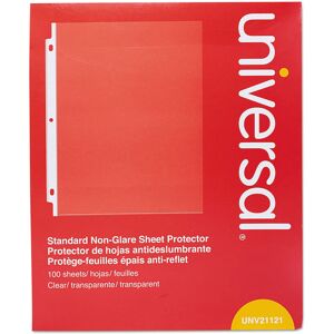 Universal 21121 Standard Sheet Protector Standard 8 1/2 x 11 Clear 100/Box Universal 21121 Standard Sheet Protector Standard 8 1/2 x 11 Clear 100/Box