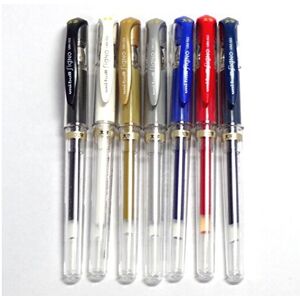 Uni-ball Signo Broad UM-153 Gel Ink Pen 7 colors set (Japan Import) [Komainu-Do Uni-ball Signo Broad UM-153 Gel Ink Pen 7 colors set (Japan Import) [Komainu-Do